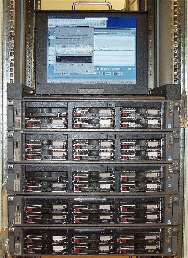 Unsere HP DL-380 Serverfarm