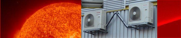 Zwei grosse Klimaanlagen sorgen fr optimale Temperaturen im Datacenter