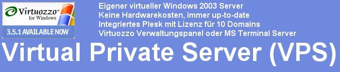 Virtual Private Server Windows 2003 (VPS)