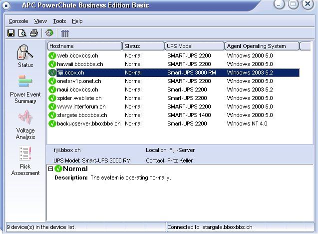 APC PowerChute Business Edition Powermanagement Software