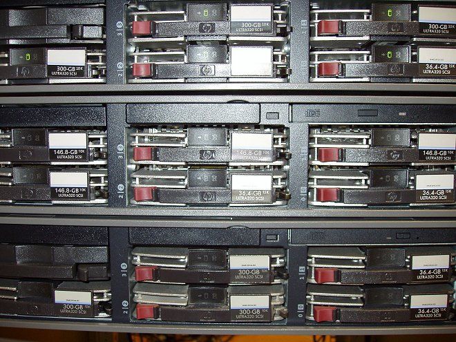 SCSI Powerdisks verbunden über Gigabit-Switch
